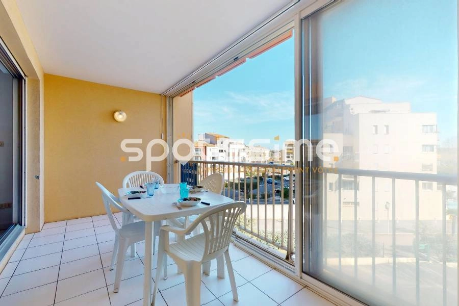 CAP D'AGDE - Plage Richelieu - Appartement de type 2 + cabine - Piscin