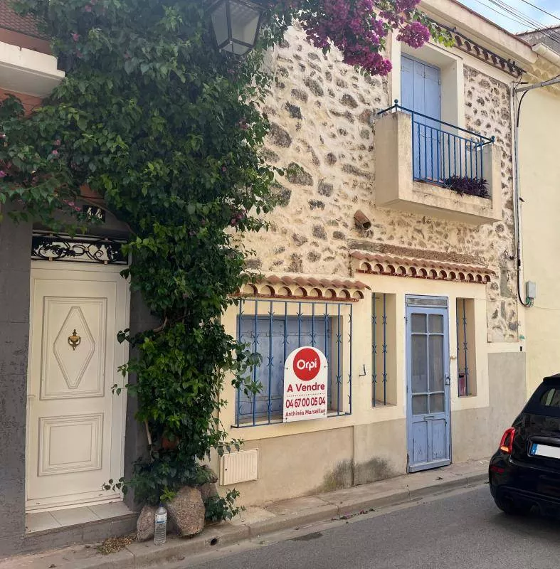 Vente maison de ville à Marseillan avec terrasse