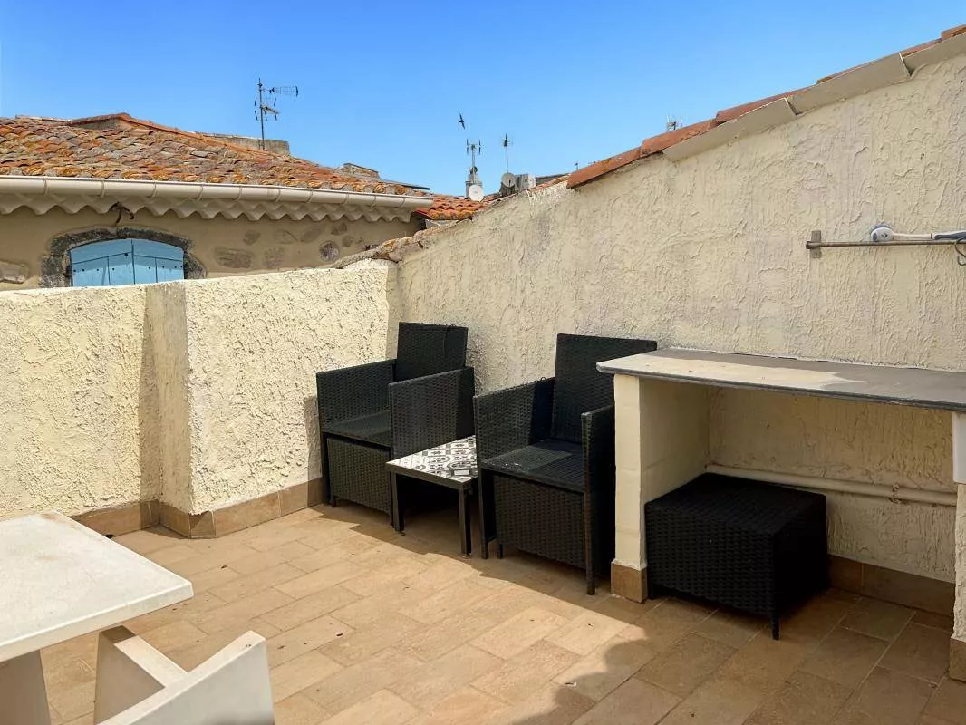 Vente maison de village à Marseillan avec terrasse et grand cellier