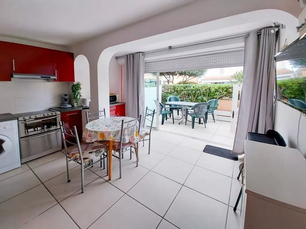 Appartement T2 en rez de chaussée à vendre à Marseillan Plage