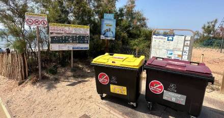 Portiragnes - Une initiative écologique : Une plage sans poubelle, une plage sans déchet !