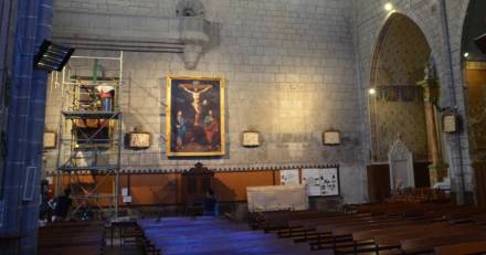 Vias - Restauration de deux tableaux de l'Église Saint-Jean Baptiste de Vias