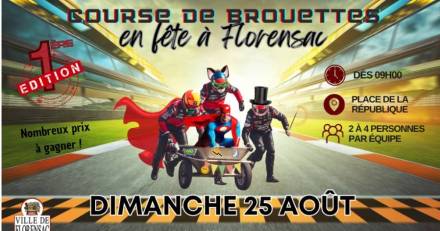 Florensac - Dimanche 25 août : c'est la première édition de la Course de Brouettes