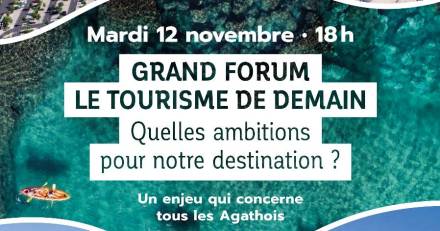 Cap d'Agde - Ce mardi 12 novembre à 18h00 : Une soirée dédiée à l'avenir touristique du territoire